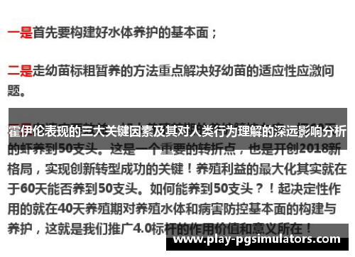 霍伊伦表现的三大关键因素及其对人类行为理解的深远影响分析